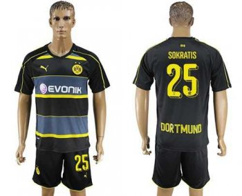 Dortmund #25 Sokratis Away Soccer Club Jersey