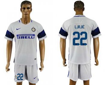 Inter Milan #22 Ljrjic White Away Soccer Club Jersey