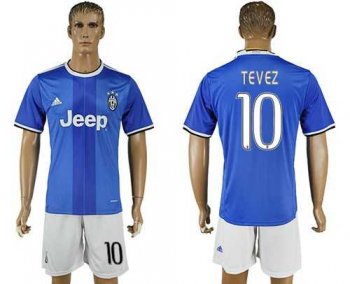 Juventus #10 Tevez Away Soccer Club Jersey