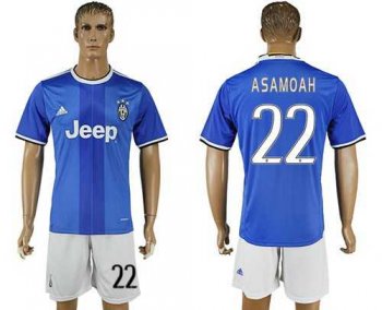 Juventus #22 Asamoah Away Soccer Club Jersey