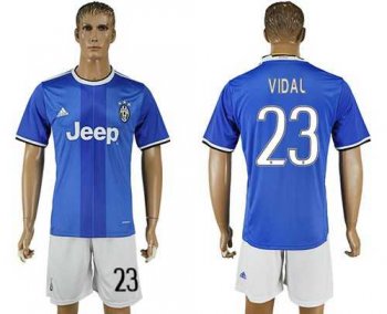 Juventus #23 Vidal Away Soccer Club Jersey