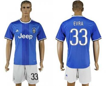 Juventus #33 Evra Away Soccer Club Jersey