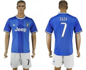 Juventus #7 Zaza Away Soccer Club Jersey