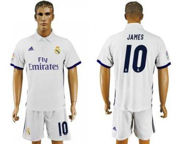 Real Madrid #10 James White Home Soccer Club Jersey