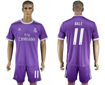 Real Madrid #11 Bale Away Soccer Club Jersey