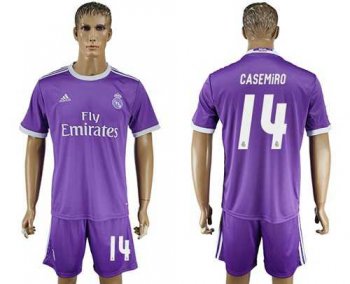 Real Madrid #14 Casemiro Away Soccer Club Jersey