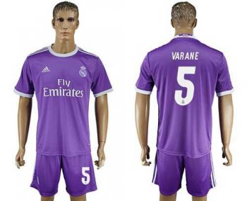 Real Madrid #5 Varane Away Soccer Club Jersey