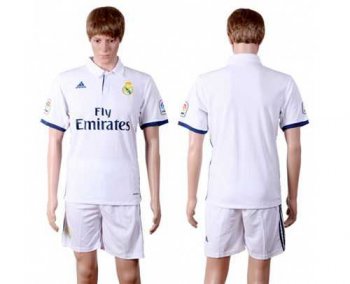 Real Madrid Blank White Home Soccer Club Jersey