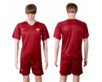 Roma Blank Red Home Soccer Club Jersey