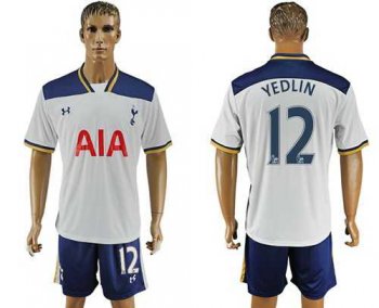 Tottenham Hotspur #12 Yedlin White Home Soccer Club Jersey