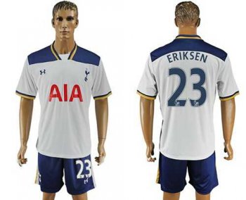 Tottenham Hotspur #23 Eriksen White Home Soccer Club Jersey