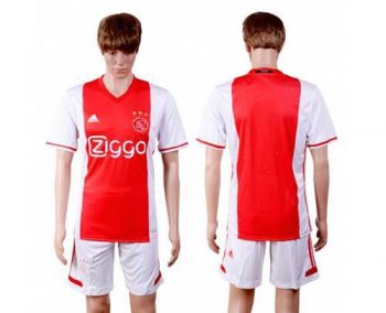 Ajax Blank Home Soccer Club Jersey