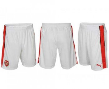 Arsenal Blank White Home Shorts