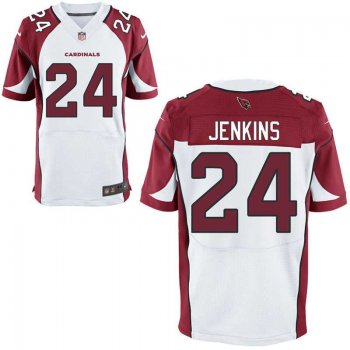 Nike Arizona Cardinals #24 Mike Jenkins White Elite Jersey