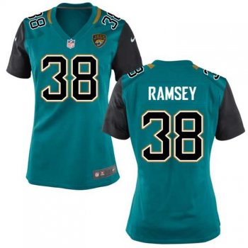 Women's Nike Jacksonville Jaguars #38 Jalen Ramsey Teal Game Jersey