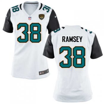 Women's Nike Jacksonville Jaguars #38 Jalen Ramsey White Game Jersey