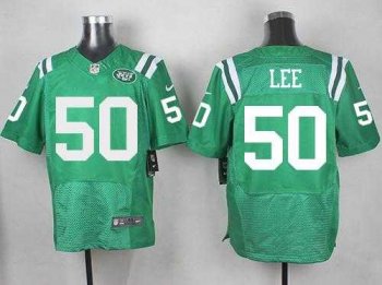 Nike New York Jets #50 Darron Lee Green Men's Stitched NFL Elite Rush Jersey