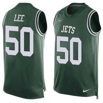 Nike New York Jets #50 Darron Lee Green Team Color Men's Stitched NFL Limited Tank Top Jersey