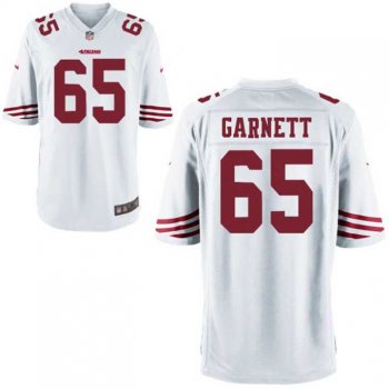 Youth Nike San Francisco 49ers #65 Joshua Garnett White Game Jersey