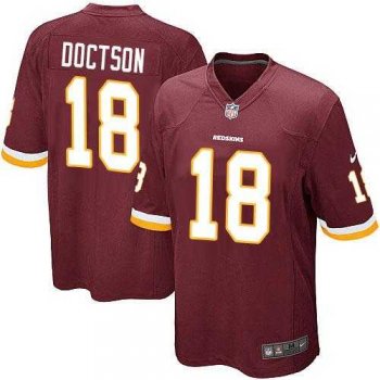 Youth Nike Washington Redskins #18 Josh Doctson Burgundy Red Team Color Stitched NFL Elite Jersey