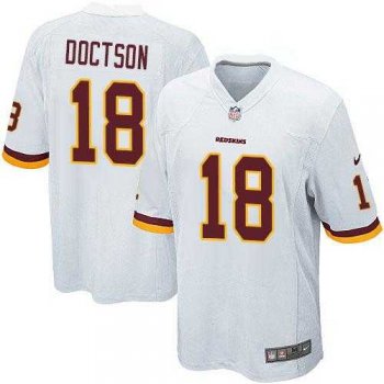 Youth Nike Washington Redskins #18 Josh Doctson White Stitched NFL Elite Jersey