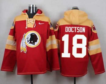 Nike Washington Redskins #18 Josh Doctson Burgundy Red Player Pullover NFL Hoodie