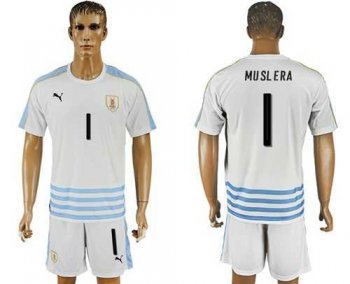 Uruguay #1 Muslera Away Soccer Country Jersey