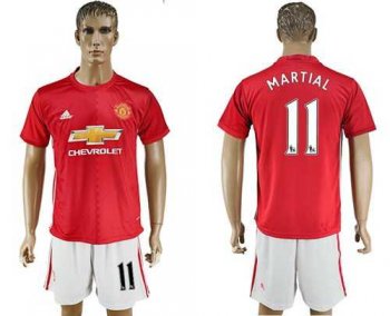 Manchester United #11 Martial Home Soccer Club Jersey