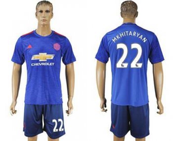 Manchester United #22 Mkhitaryan Away Soccer Club Jersey