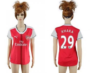 Women's Arsenal #29 Xhaka Home Soccer Club Jersey