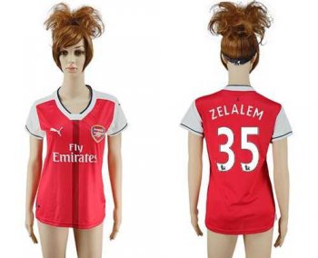 Women's Arsenal #35 Zelalem Home Soccer Club Jersey