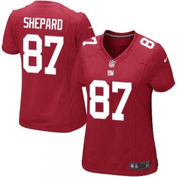 Women's Nike New York Giants #87 Sterling Shepard Elite Red Alternate NFL Jersey