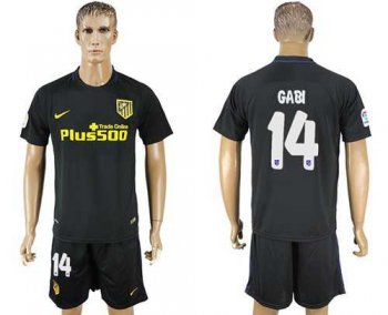 Atletico Madrid #14 Gabi Away Soccer Club Jersey