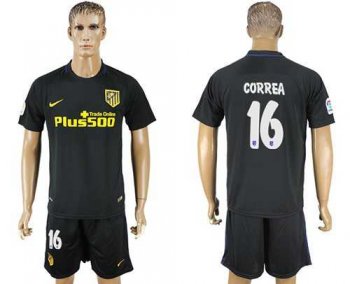 Atletico Madrid #16 Correa Away Soccer Club Jersey