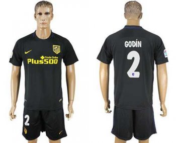 Atletico Madrid #2 Godin Away Soccer Club Jersey