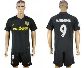 Atletico Madrid #9 Mandzukic Away Soccer Club Jersey