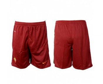 Roma Blank Red Home Soccer Shorts