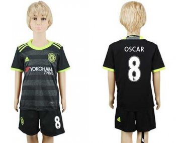 Chelsea #8 Oscar Away Kid Soccer Club Jersey