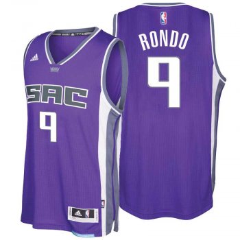 Sacramento Kings #9 Rajon Rondo 2016-17 Seasons Purple City Road New Swingman Jersey