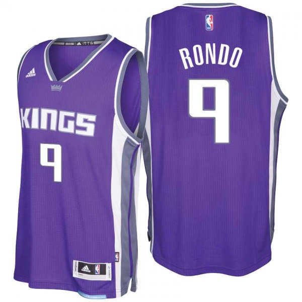 Sacramento Kings #9 Rajon Rondo 2016-17 Seasons Purple Road New Swingman Jersey