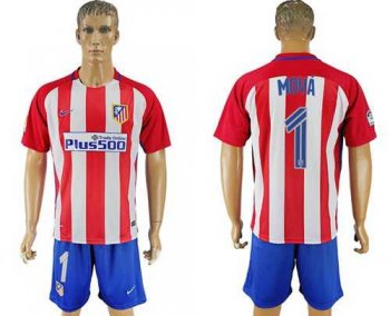 Atletico Madrid #1 Moya Home Soccer Club Jersey