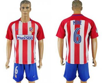 Atletico Madrid #6 Koke Home Soccer Club Jersey