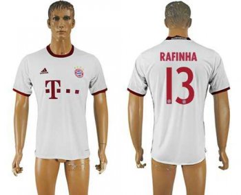 Bayern Munchen #13 Rafinha White Soccer Club Jersey