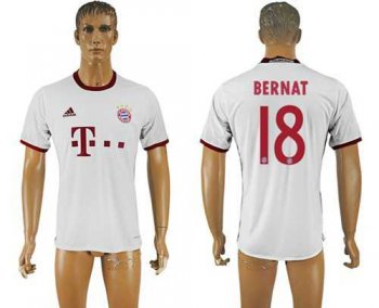 Bayern Munchen #18 Bernat White Soccer Club Jersey