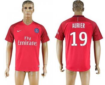 Paris Saint-Germain #19 Aurier Red Soccer Club Jersey