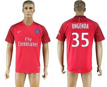 Paris Saint-Germain #35 Ongenda Red Soccer Club Jersey