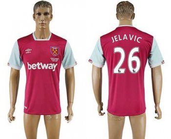 West Ham United #26 Jelavic Home Soccer Club Jersey