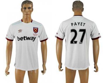 West Ham United #27 Payet Away Soccer Club Jersey