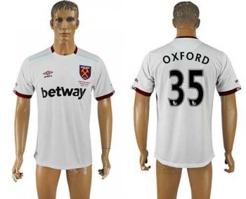 West Ham United #35 Oxford Away Soccer Club Jersey