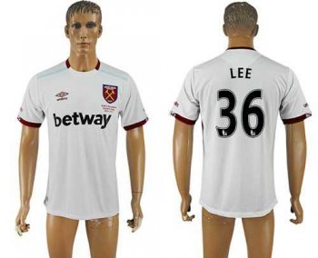 West Ham United #36 Lee Away Soccer Club Jersey